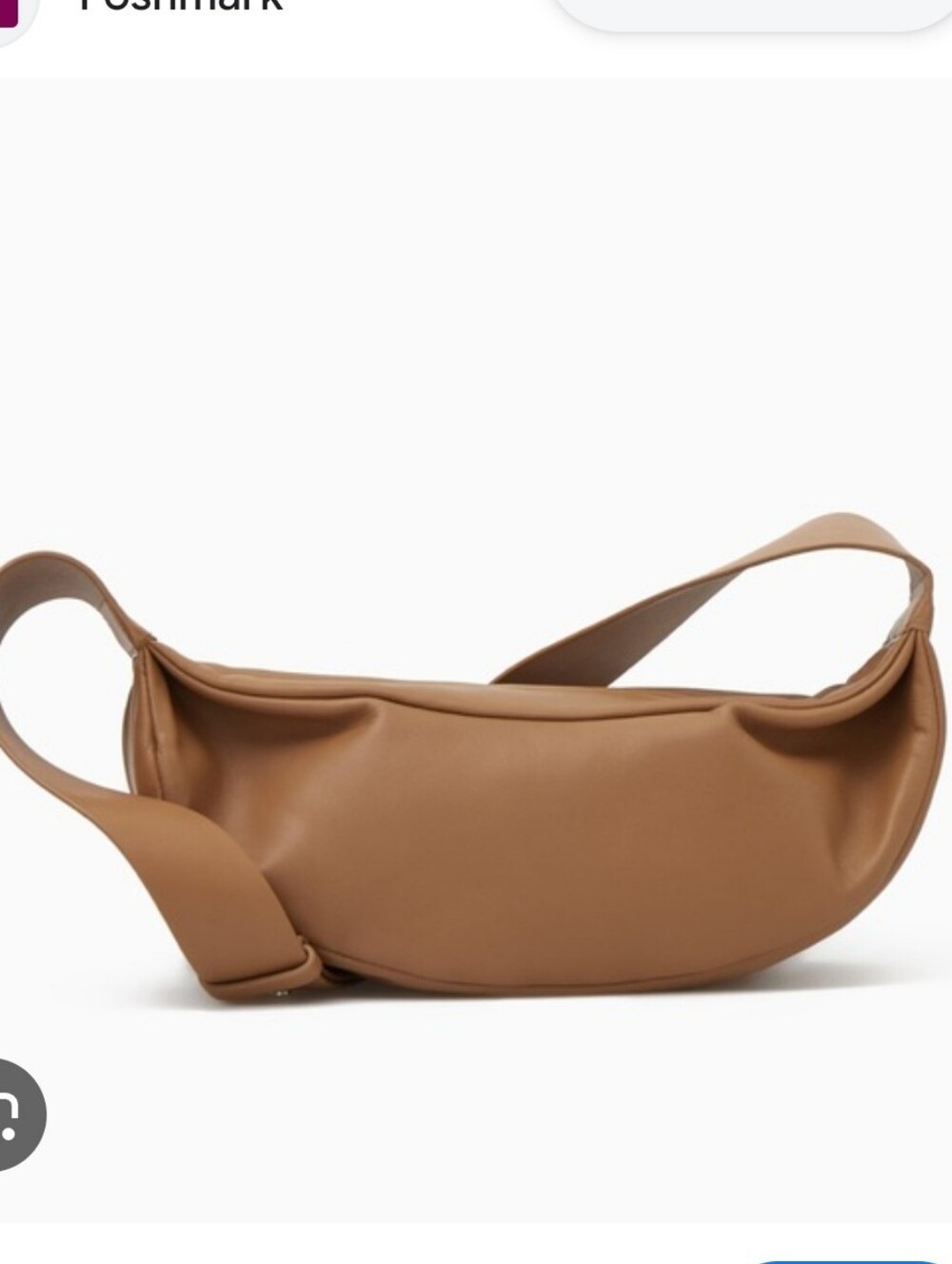 COS Womens Brown Leather Crossbody Sling Bag Purse